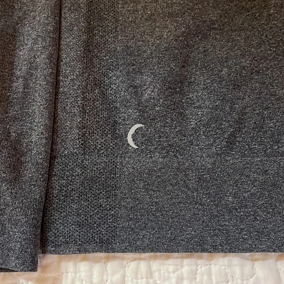 ZYIA seamless performance scoop heather gray grey long sleeve large - Picture 8 of 8